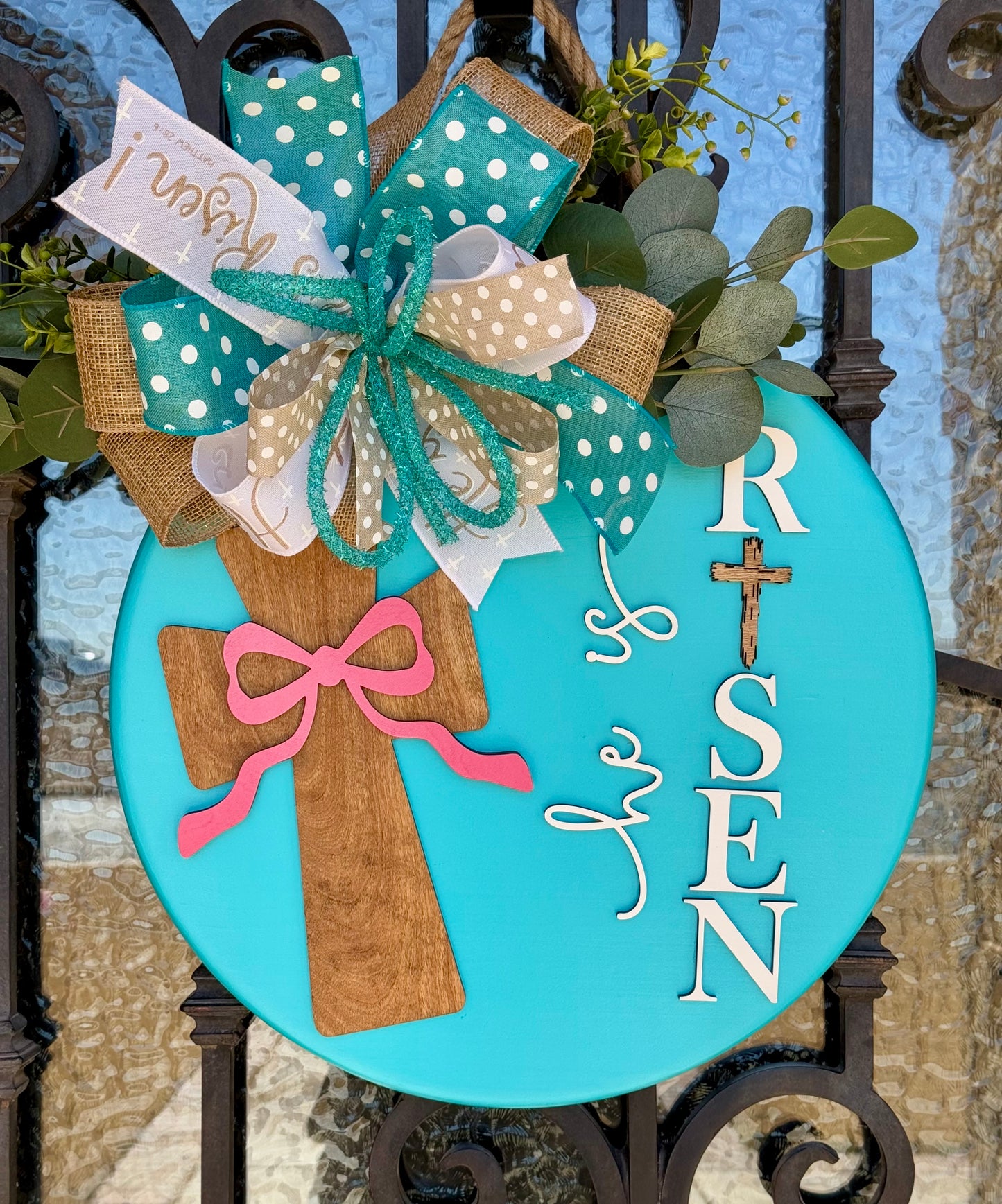 HE IS RISEN DOOR SIGN