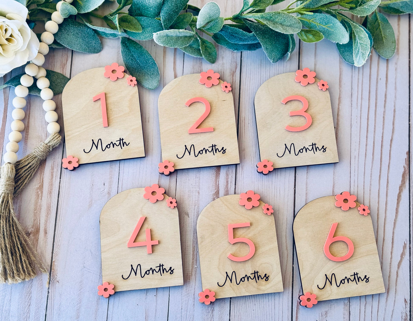 Baby Milestones, Arch & Daisy Design