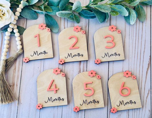 Baby Milestones, Arch & Daisy Design