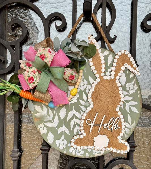 Floral Easter Door Sign