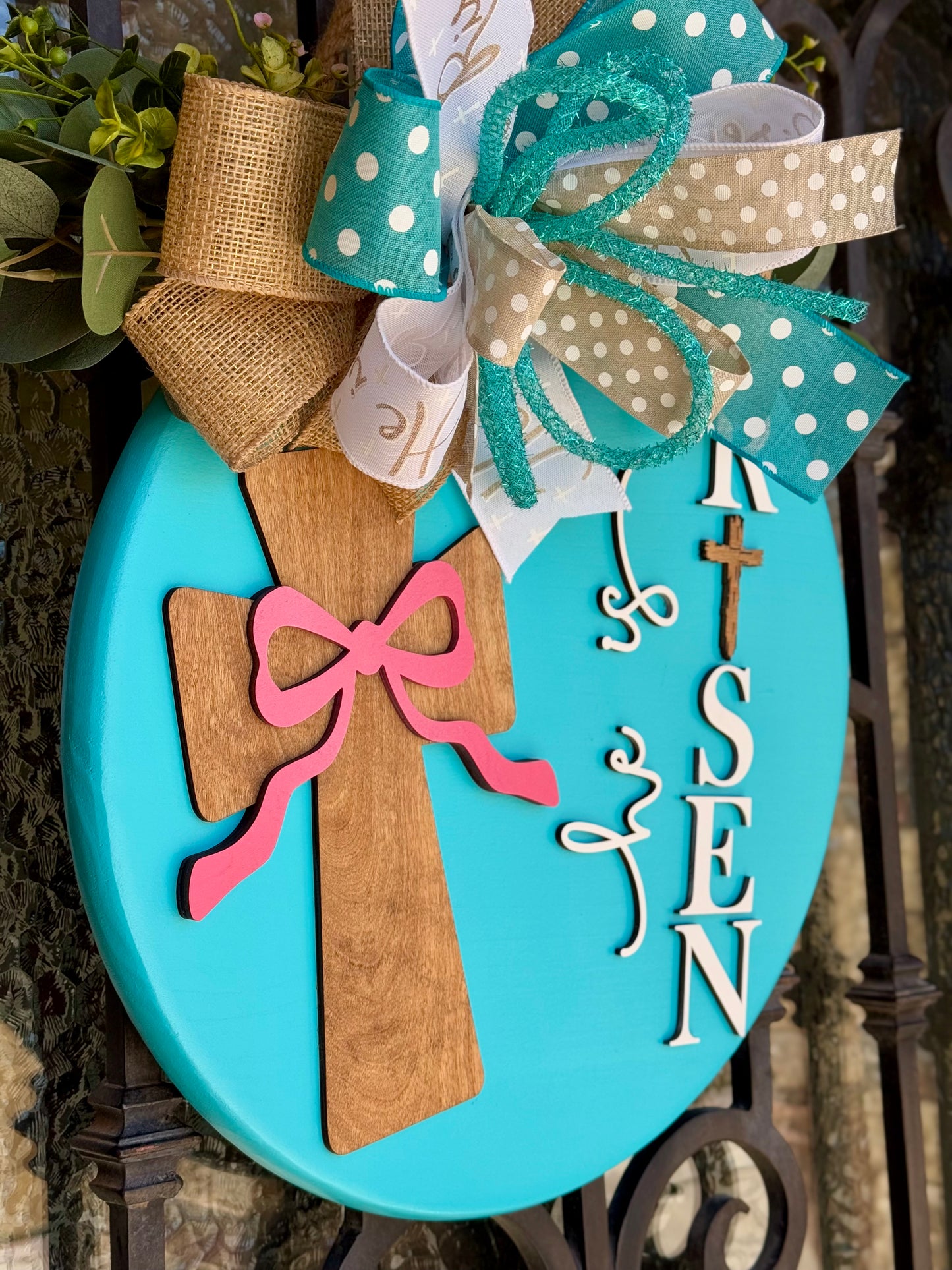 HE IS RISEN DOOR SIGN